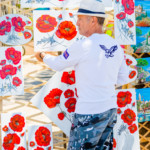 M. PORTELLI, artiste peintre aux couleurs flamboyantes